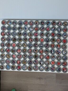 1996-97 Katch Irwin NHL Hockey Coins/Medallions- Lot Of 100+, Messier, Sundin +